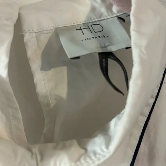 HD in Paris White Chemise with Black Trim - Picture 3 of 5